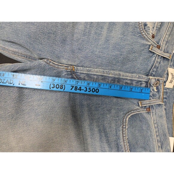 Agolde Kelly Jeans Backdrop Blue Size 27 Straight Distressed NWT New - Picture 12 of 13